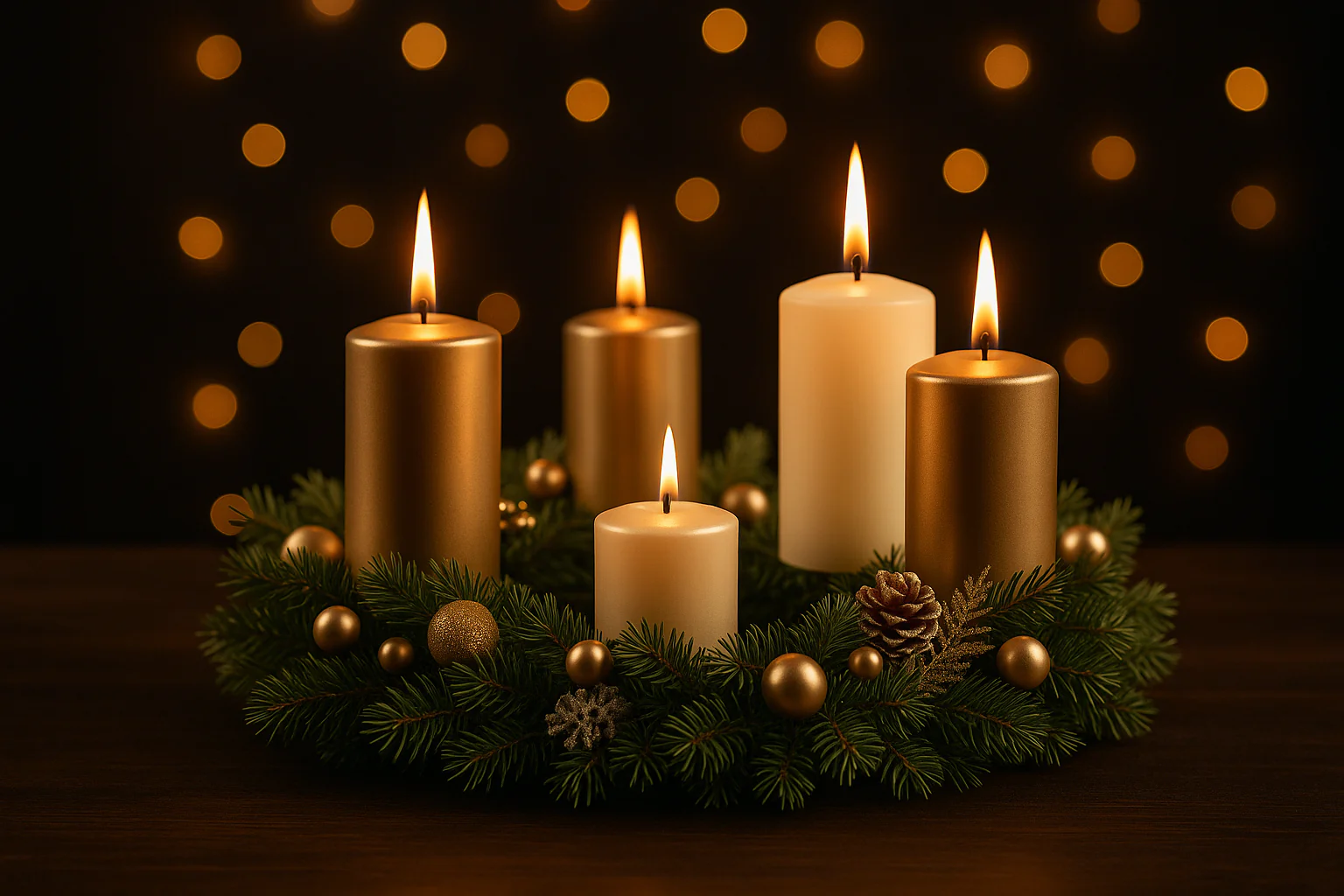 Adventný veniec – symbol Vianoc, nádeje a svetla